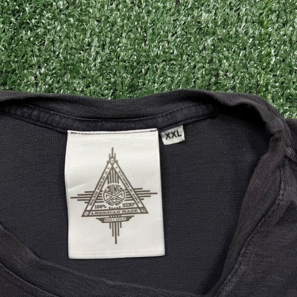 Jungmaven Men's T Shirt Size 2XL Black Short Sleeve 100% Hemp - Picture 12 of 12